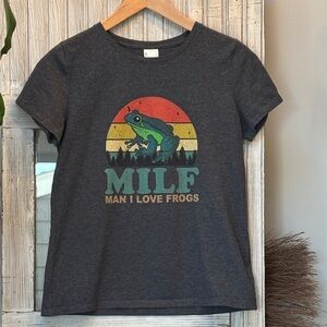MILF Man I Love Frogs T-Shirt Size S